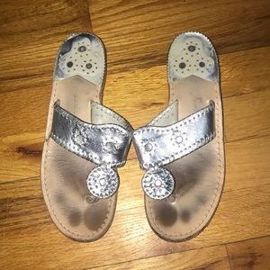 Jack Rodger silver sandals